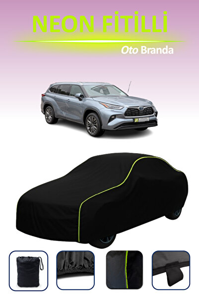 Cemku Cool أسود [تويوتا هايلاندر / كلوجر 2019 - 2021] مشمع سيارة متوافق مع النيون مقاوم للماء والغبار