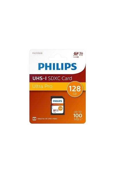 Philips 128Gb Sd Card |   Ultra Pro |   V30 – Uhs-I U3 – 4K Performance