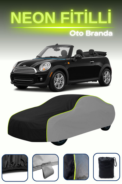 Cemku Shade رمادي-أسود-رمادي [سيارة ميني كوبر المكشوفة 2015 - 2018] قماش مشمع...