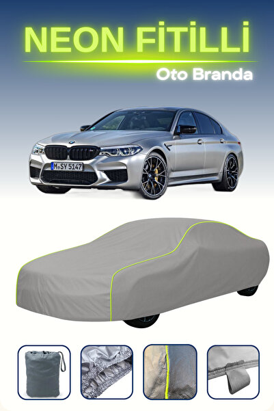 Cemku Shine رمادي [BMW M5] مشمع سيارة متوافق مع حبال النيون، مقاوم للماء والغبار