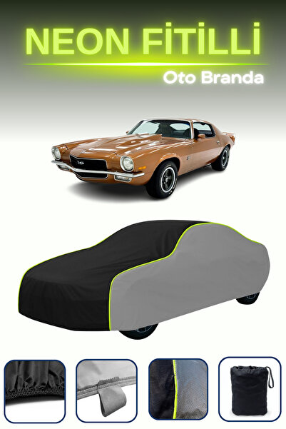 Cemku Shade رمادي-أسود-رمادي [شيفروليه كامارو سوبر سبورت 1971 - 1972] مشمع سيارة متوافق مع حبال النيون