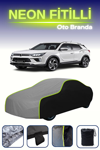 Cemku Fast أسود-رمادي-أسود [سانج يونج كوراندو 2019 - 2021] مشمع سيارة متوافق ...