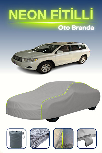 Cemku Shine رمادي [تويوتا هايلاندر 2] مشمع سيارة متوافق مع حبال النيون، مقاوم...