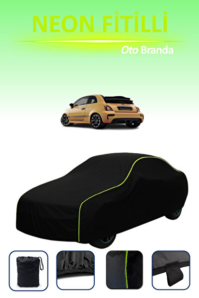 Cemku Cool Black [Fiat 595C Abarth 2016 - 2021] Compatible Neon Corded Car Ta...