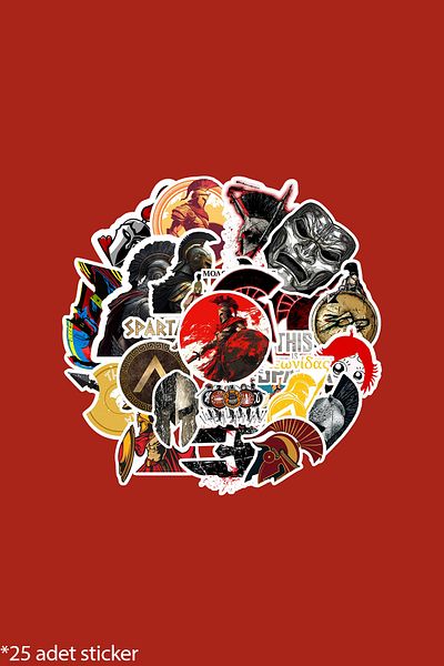dadi ramba 300 spartan - Spartan -Bullet Journal - Planner - Notebook - Αυτοκόλλητο Laptop Sticker - Πακέτο αυτοκόλλητων