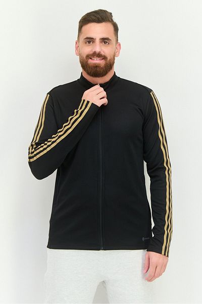 adidas Men Sportswear Fit Brand Logo Tiro Reflective Training Jacket, Black