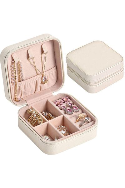 varioshop VarioShop® portable jewelry box, elegant, compact, versatile, with two removable dividers