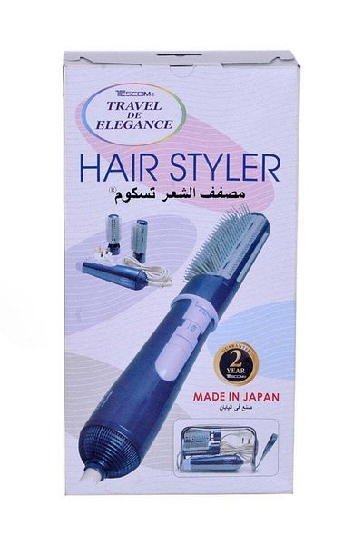 TESCOM Japanese hair styler and dryer with two additional brushes