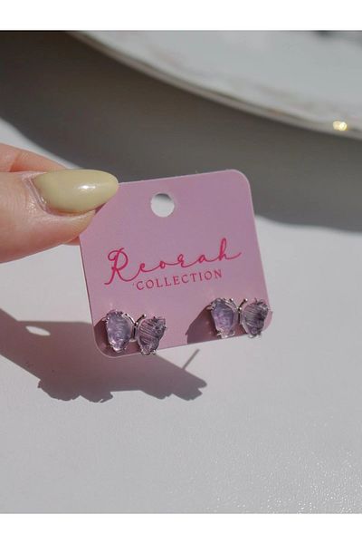 Reorah Collection Minimal Butterfly Earrings