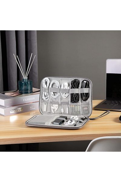 varioshop VarioShop ® Travel Electronic Accessories Organizer Bag, for Travel, Cable Storage,