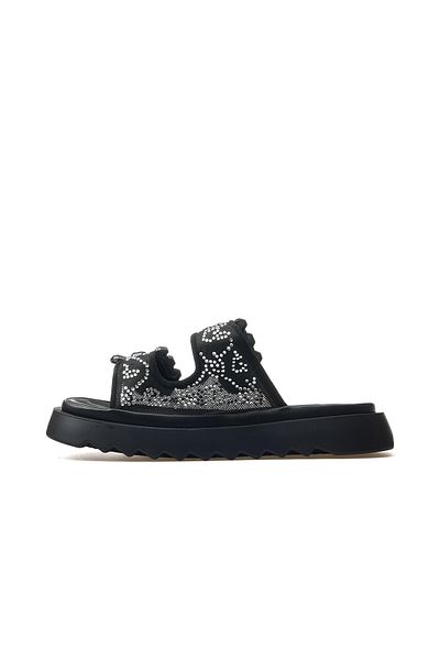 Guja Women's Stone Detailed Daily Slippers 25Y 25Y342 Z Black