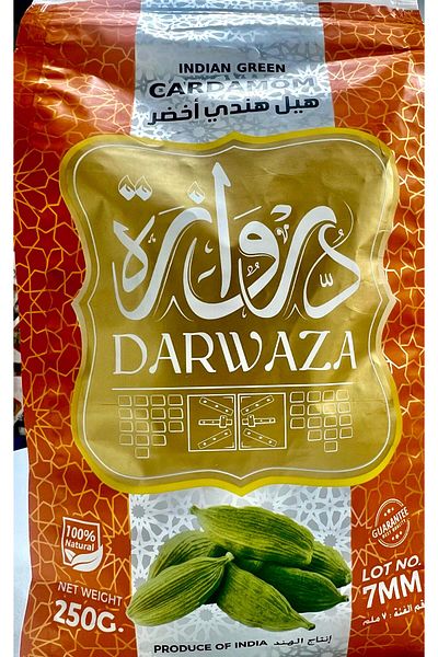 DARWAZA Whole Indian Cardamom 250g x4 - Indian Kakule Taneleri 250g x4