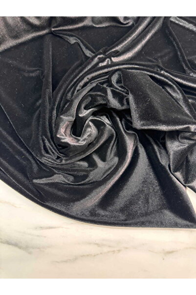 ipekkumaş Siyah Düz İpek Kadife Elbise Etek Bluz Şalvar ÜRÜNÜMÜZ ADET OLARAK ...