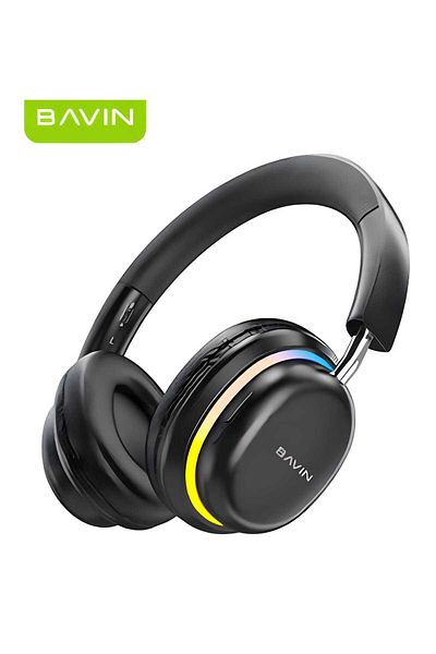 Bavin Wireless Bluetooth earbuds, excellent sound quality, lightweight, rechargeable, and RGB lighting