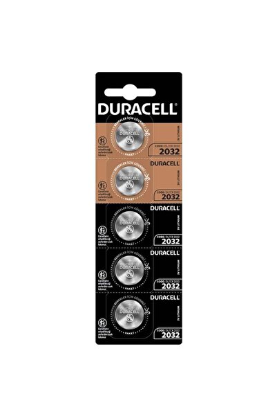 Duracell CR2032 Lityum Düğme Pil (5'li Paket)