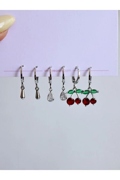 Reorah Collection Cherry Taste Earring Set