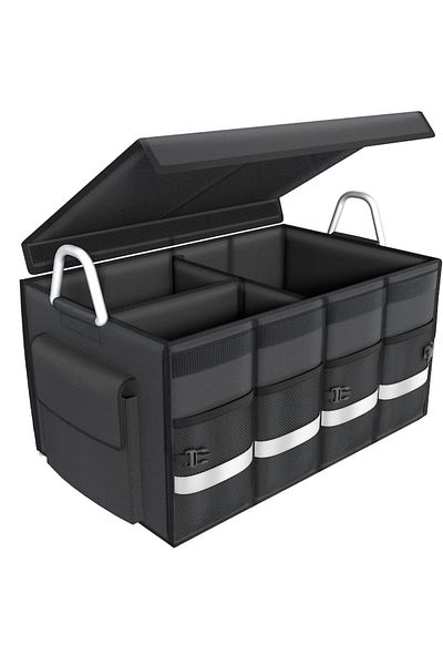 varioshop Organizator portbagaj auto VarioShop®, geanta multifunctionala, 3 compartimente, pliabil, impermeab