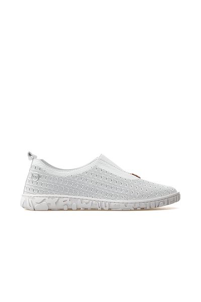 Mammamia Women's Genuine Leather Casual Shoes 25Y D25Ya-665 Z White