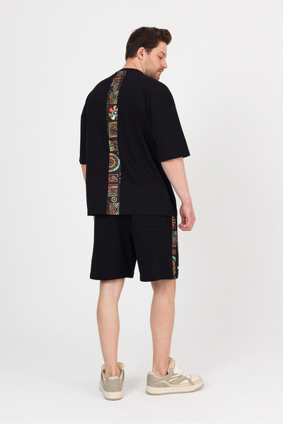 Hoodraze Erkek Çapraz Garnili Şort