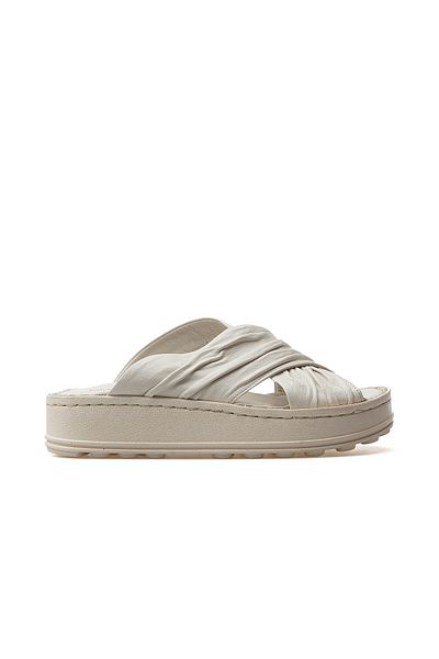 Mammamia Women's Orthopedic Sole Daily Slippers 25Y D25Yt-1430 Z Cream