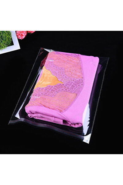 Dekals Ultra Mega Büyük Boy 10 Adet Bantlı Şeffaf Jelatin Hurç Parlak Çeyiz Poşeti 50x75 Cm