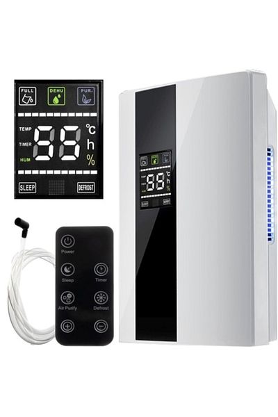 varioshop Dezumidificator si Purificator de Aer VarioShop®, Afisaj Temperatura/Umiditate, Tehnologie Peltier,