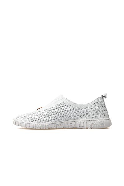 Mammamia Women's Genuine Leather Casual Shoes 25Y D25Ya-665 Z White