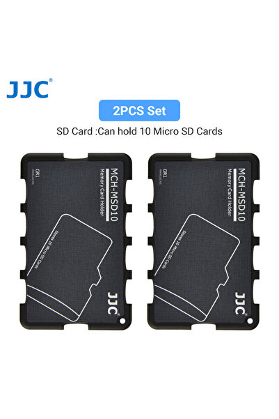 Choice1 2 قطعة - 10 بطاقات مايكرو SD JJC حامل بطاقات مايكرو SD رفيع حافظة بطاقات SD محفظة بحجم بطاقة الائتمان لبطاقة SD Micro SD