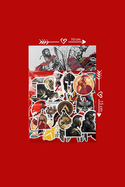 dadi ramba 300 spartan - Spartan -Bullet Journal - Planner - Notebook - Αυτοκόλλητο Laptop Sticker - Πακέτο αυτοκόλλητων