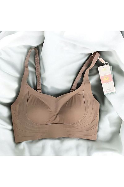 BEST UMT Super Comfort Wire Free Seamless Laser Bra Leaves No Marks |   Skin Color - Ideal for under T-Shirt