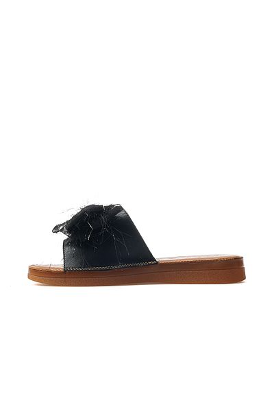 Guja Women's Bow Daily Slippers 25Y 25Y397-5 Z Black Glitter