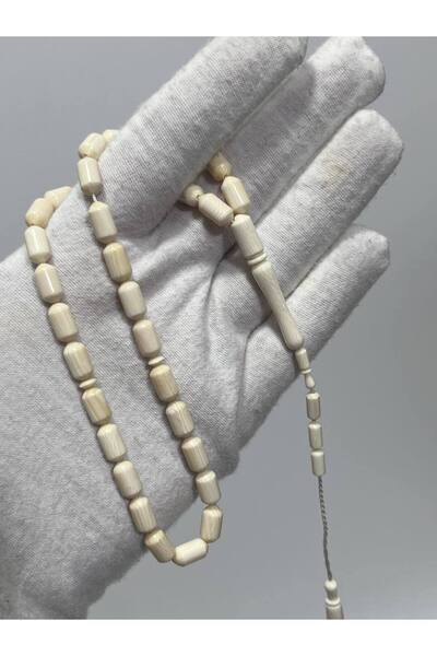Hasyılmaz Kesme Fildişi Tesbih 12,56 Gram - Koleksiyonluk Fil Dişi Tespih