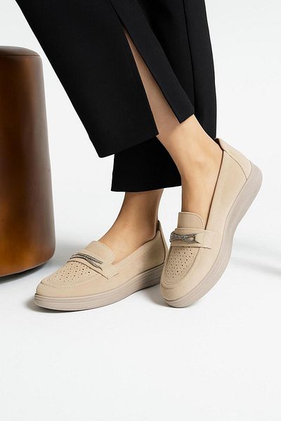 HKM shoes New Season Women's Daily Seasonal Comfortable Full Orthopedic Glitter Buckle Shoes