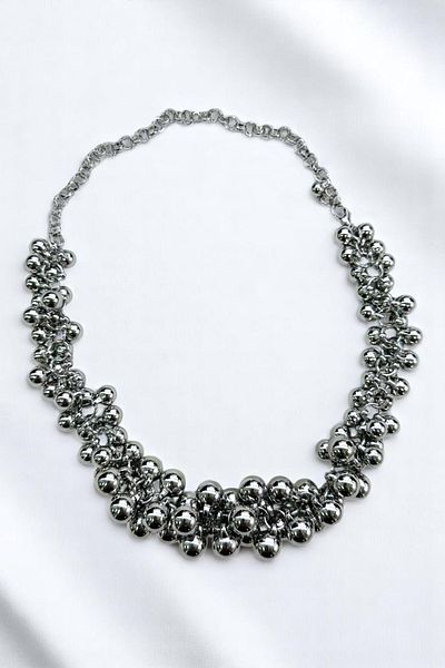 PETEK AKSESUAR Salkim Multi Mini Ball Metalized Bead Necklace