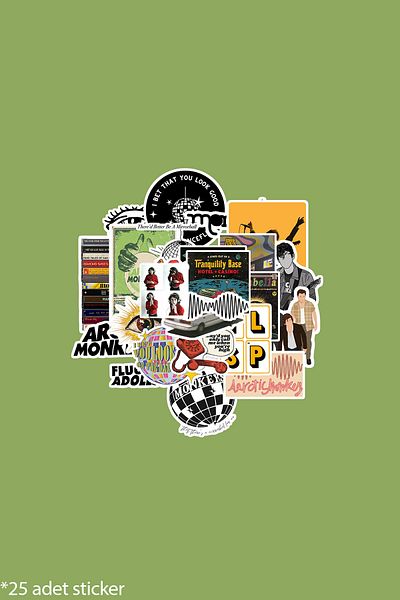 dadi ramba Arctic Monkeys -Bullet Journal - Agenda - Planner - Notebook - Laptop Sticker Sticker - Sticker Pack
