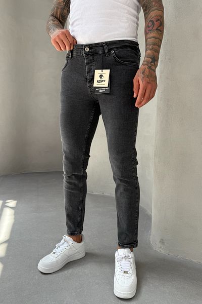 MADZEYMODA Ανδρικό τζιν τζιν παντελόνι Slim Fit Lycra Denim KE-689