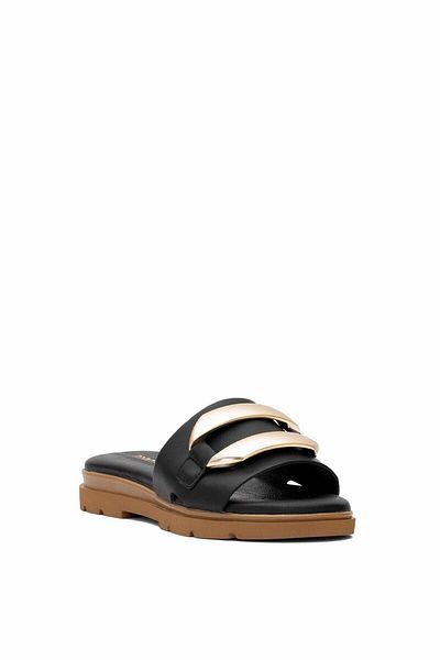 Mammamia D25Yt-1375 Women's Leather Slippers
