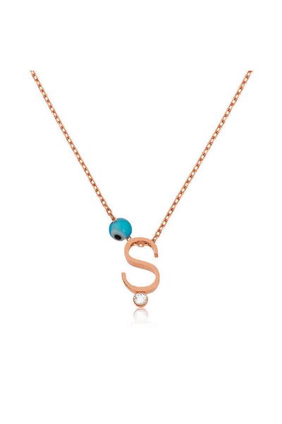 Emperium Silver 3D Letter Necklace
