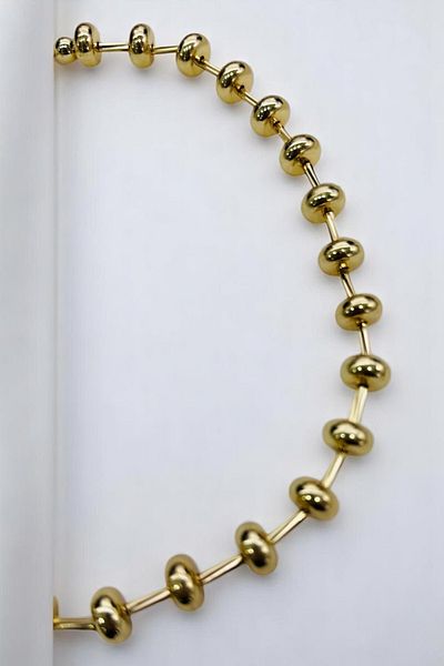 PETEK AKSESUAR Metalized Pipe Flat Ball Pendant