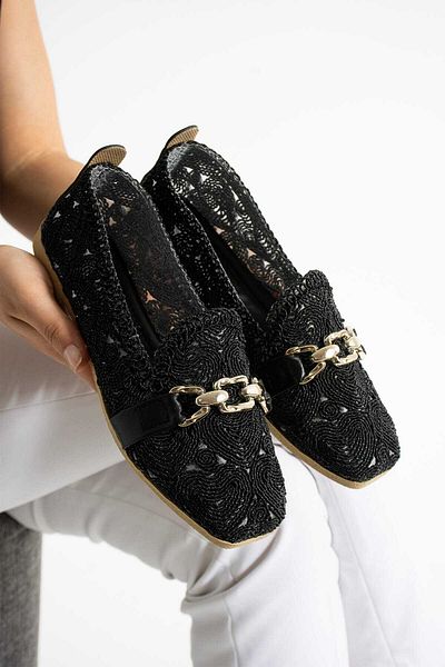 ONEGİYER Women's Ballerinas Comfortable Lightweight Anatomical Orthopedic Daily Shoes Knitwear Ballerinas Home Office Outdoor Shoes