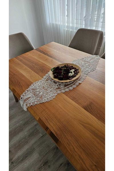 ZESA HOME Tulle Guipure Patterned Stylish Color Color Runner