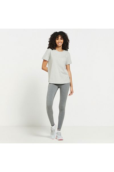 Kappa Solid T-shirt with Round Neck and Short Sleeves