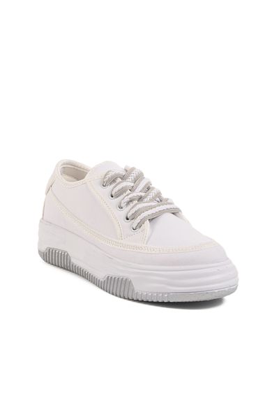 AYK'S White Textile Women's Sports Shoes Lady 528 Z