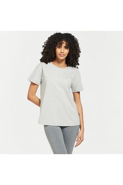 Kappa Solid T-shirt with Round Neck and Short Sleeves