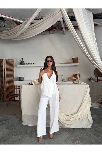 Ekim Store Costum Tiril cu șireturi laterale