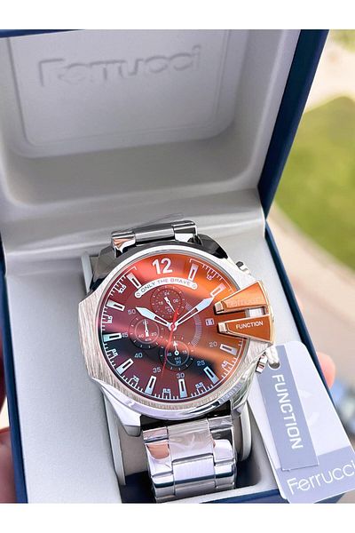 Ferrucci Steel Cord 3 Atm Water Resistant Special Design Men Wrist Watch Vs.Blkt.0362