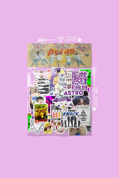 dadi ramba Astro Bullet Journal - Agenda - Planner - Notebook - Laptop Sticker Sticker - Sticker Pack