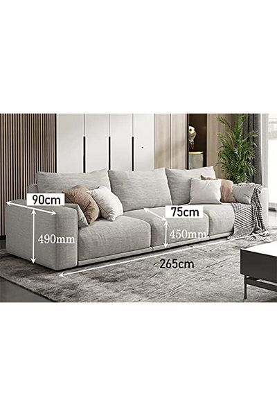MAPLE HOME DECORATION Fabric Sofa Set Combination Sectional Spring Sofa Cotton Chaise Lounger Sofa L Shape