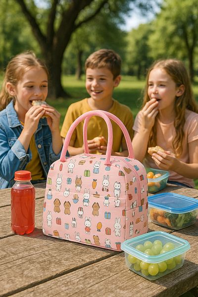 SürLaz Children's Lunchbox with Thermos, School Picnic Bag