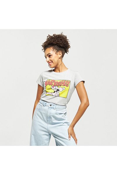 SP Characters Pink Panther Print T-shirt with Round Neck
